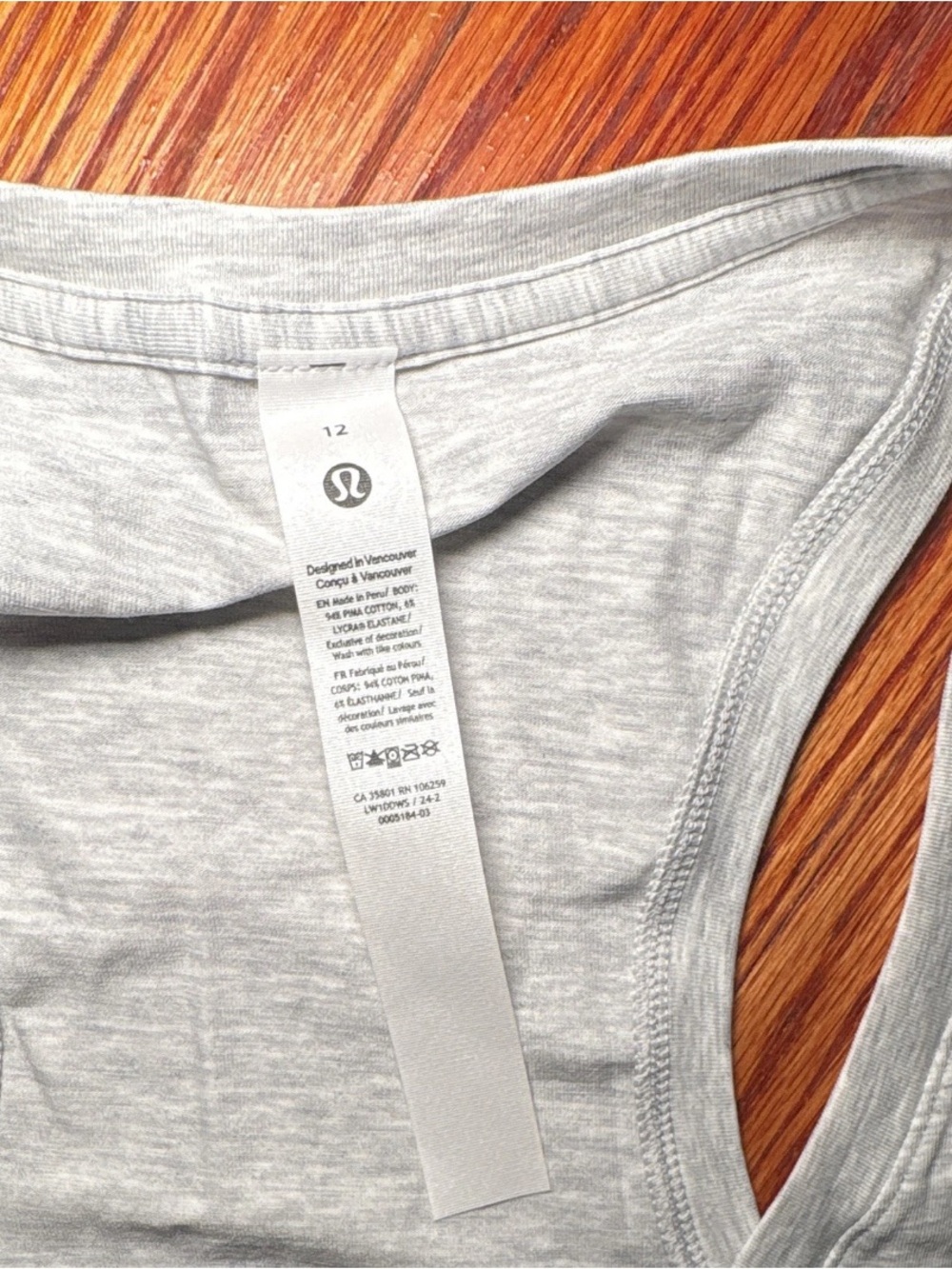 NWT lululemon athletica Light Gray Scoop-Neck Racerback Love Tank - Picture 8 of 9